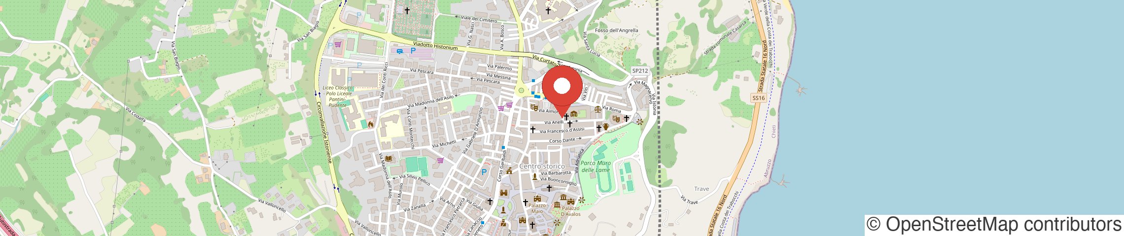 Mappa: Largo Siena 14, Vasto